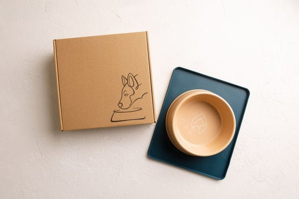 Pet Impact Bamboo Fibre Bowl & Base Mat - Plastic Freedom