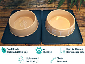 Pet Impact Bamboo Fibre Bowl & Base Mat - Plastic Freedom