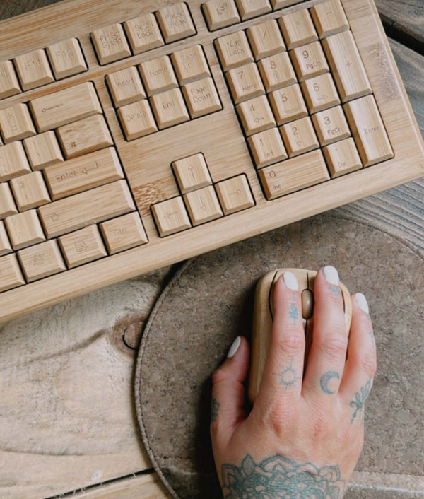 Plastic Freedom Bamboo Keyboard & Mouse Set - Plastic Freedom