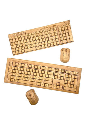 Plastic Freedom Bamboo Keyboard & Mouse Set - Plastic Freedom