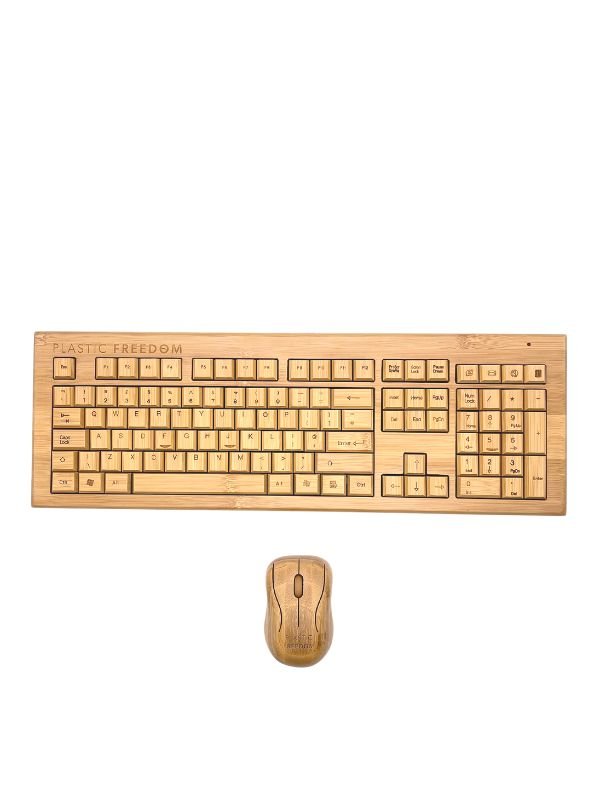 Plastic Freedom Bamboo Keyboard & Mouse Set - Plastic Freedom