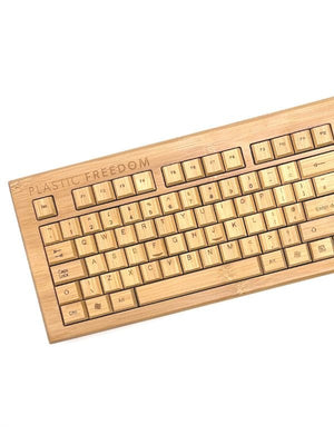 Plastic Freedom Bamboo Keyboard & Mouse Set - Plastic Freedom