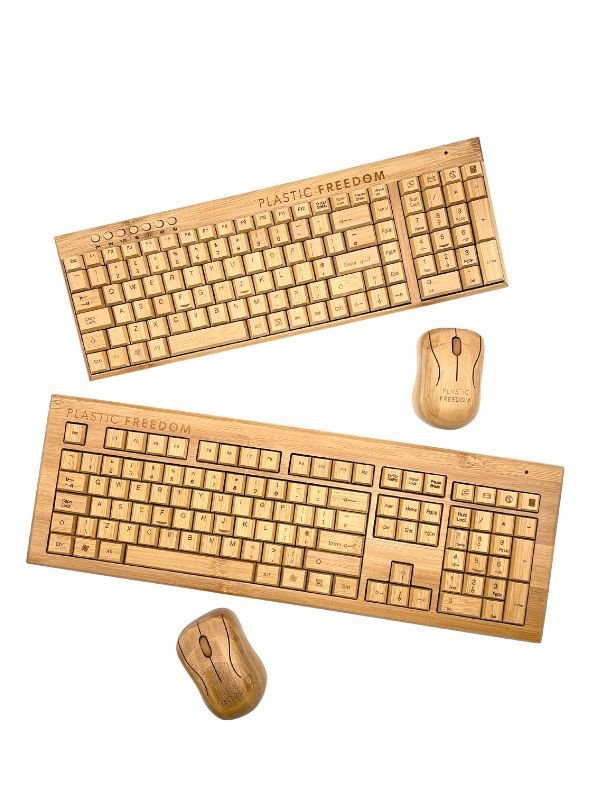 Plastic Freedom Bamboo Keyboard & Mouse Set - Plastic Freedom