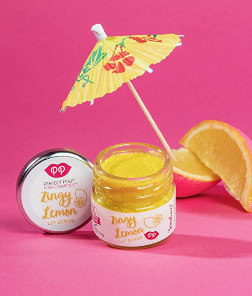 Pura Cosmetics Lip Scrub 24g - Zingy Lemon - Plastic Freedom
