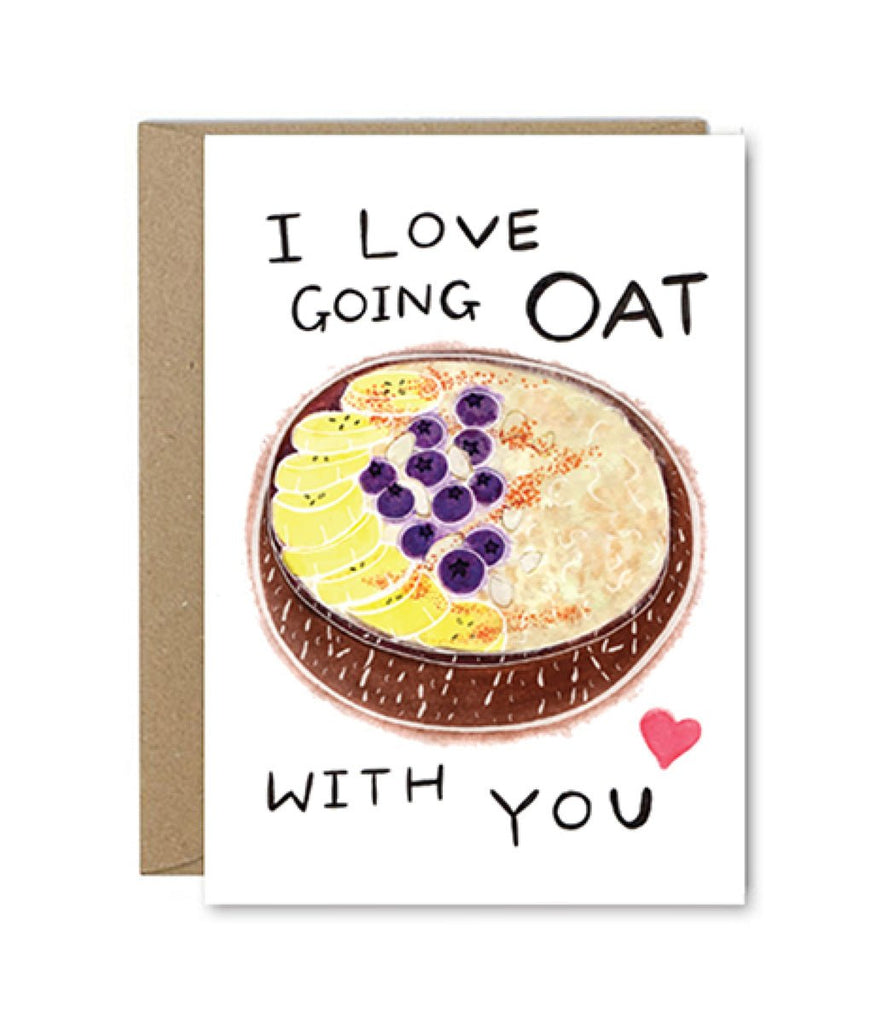Rose & Daff I Love Going Oat With You Card - Plastic Freedom