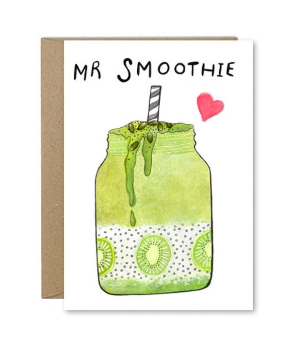Rose & Daff Mr Smoothie Card - Plastic Freedom