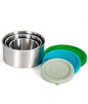 Elephant Box Seal & Go Leakproof Stainless Steel Food Containers Trio