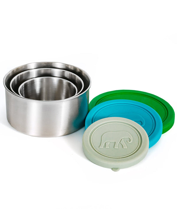 Elephant Box Seal & Go Leakproof Stainless Steel Food Containers Trio