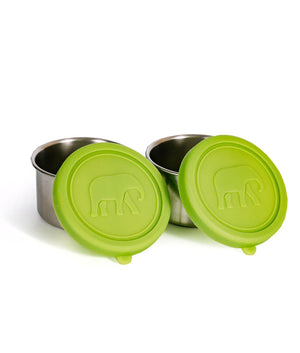 Elephant Box Seal & Go Leakproof Stainless Steel Snack Pots Duo