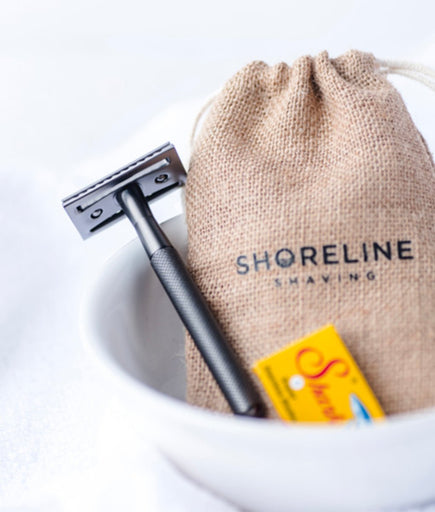 Shoreline Shaving Metal Safety Razor Travel Set - Plastic Freedom