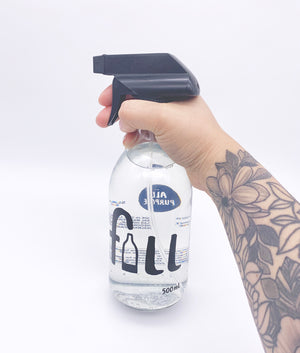 Spray Lid ONLY for 500ml Glass Bottle - Black