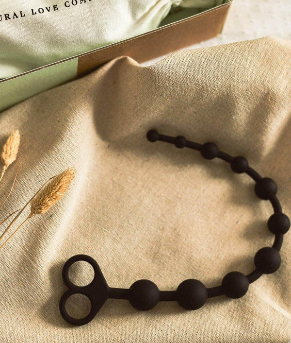 The Natural Love Company Vetiver Soft Anal Beads - Plastic Freedom