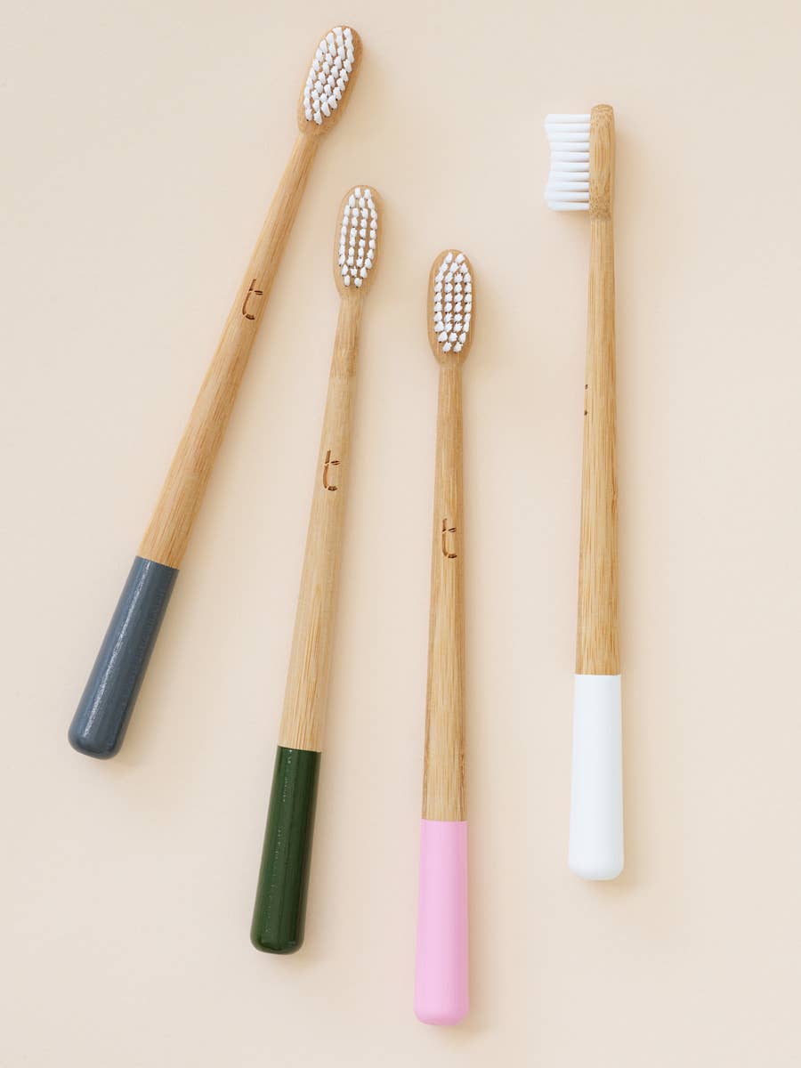 Truthbrush Bamboo Toothbrush - Medium Plant Based Bristles - Plastic Freedom