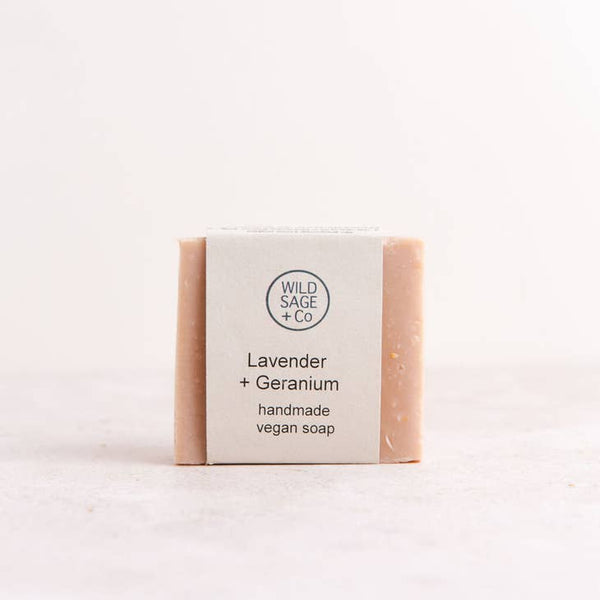 Wild Sage + Co Lavender & Geranium Soap Bar - 100g - Plastic Freedom