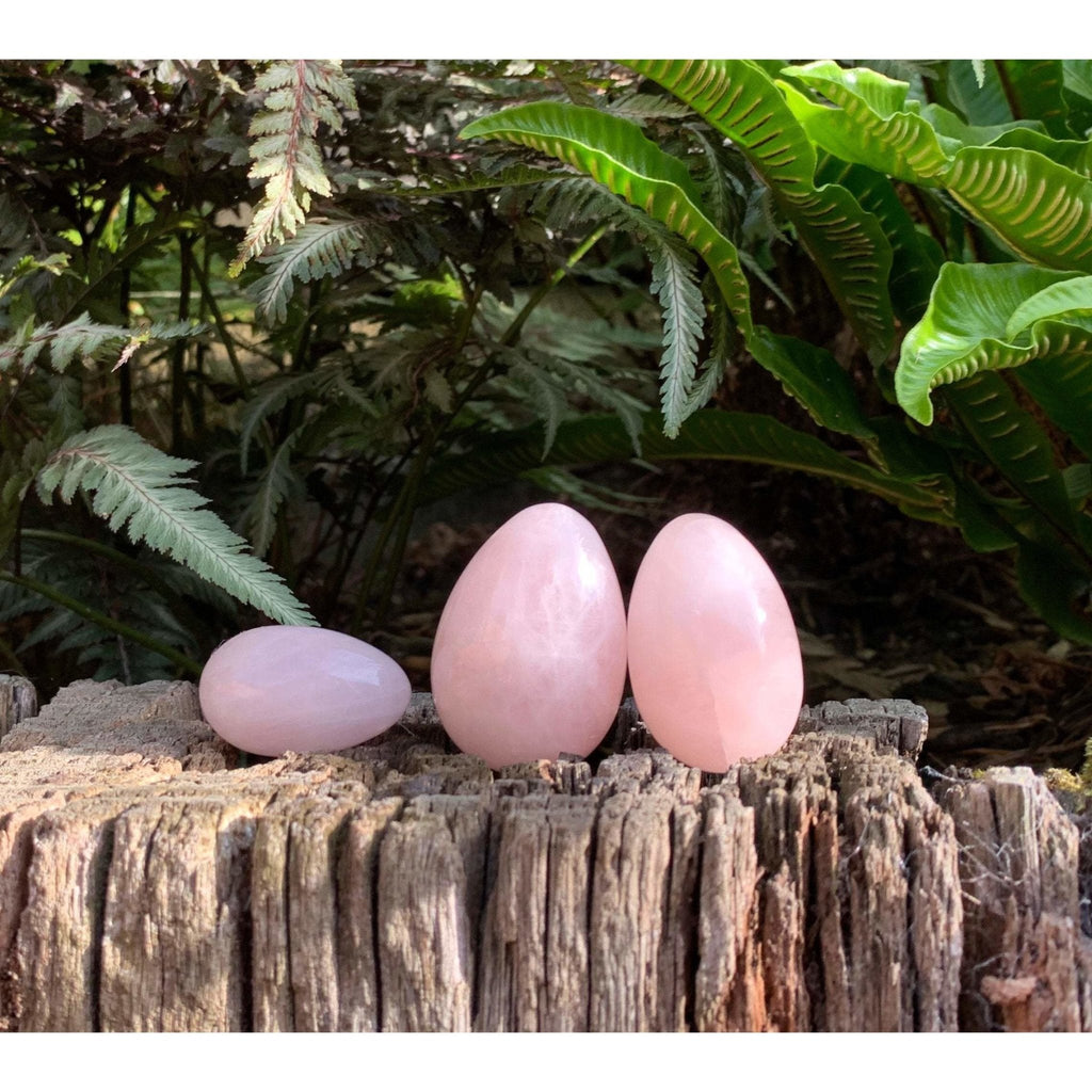 Yoni Gem Stones Rose Quartz Yoni Eggs - Plastic Freedom